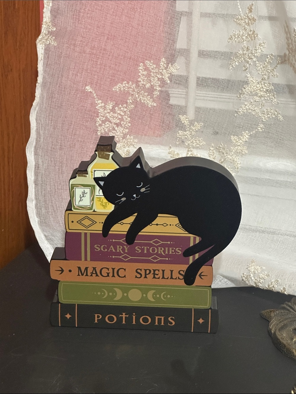 Eccolo Halloween black cat table decor